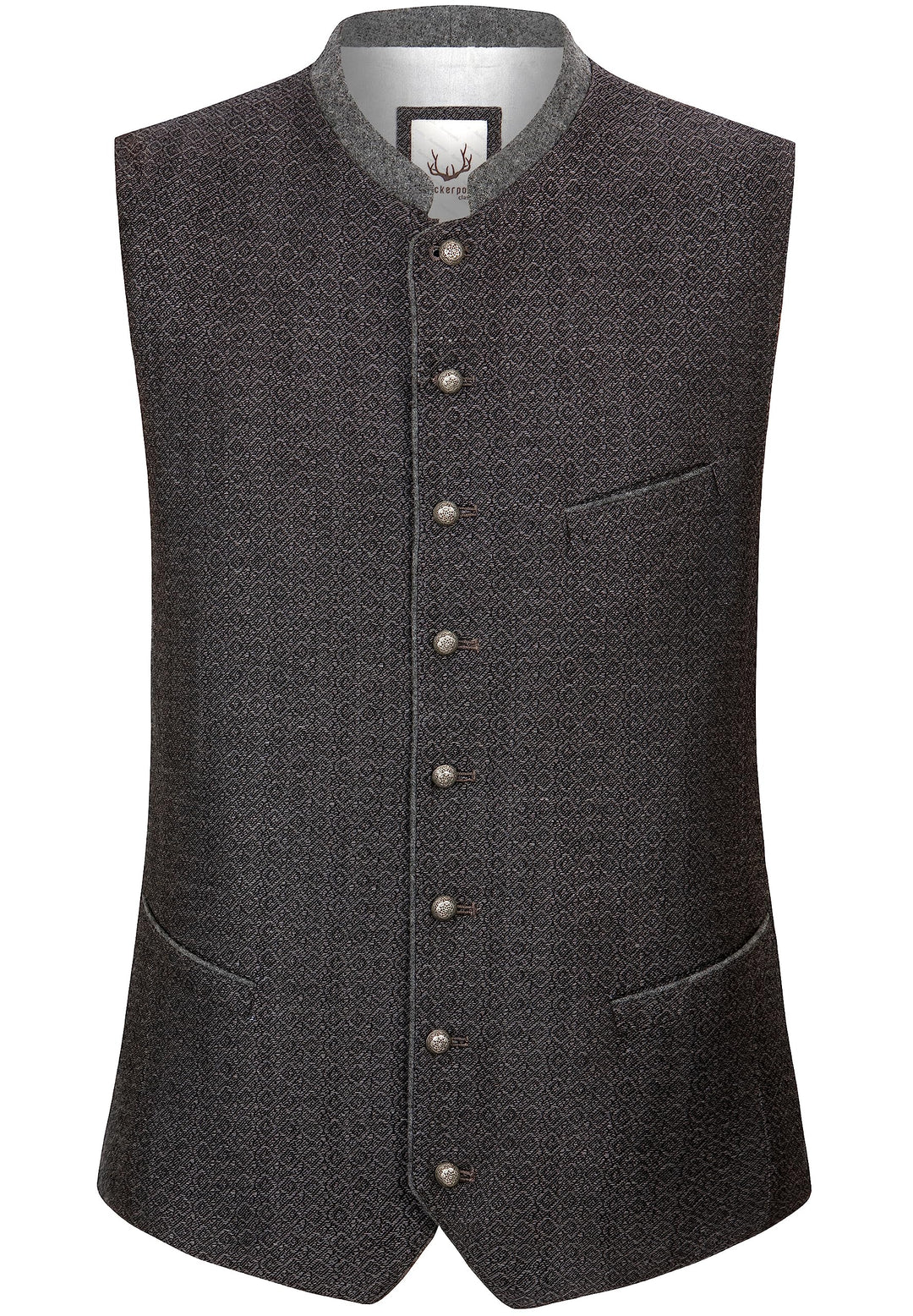 Stockerpoint Herren Pino Trachtenweste 48 Grau, 48 Grau