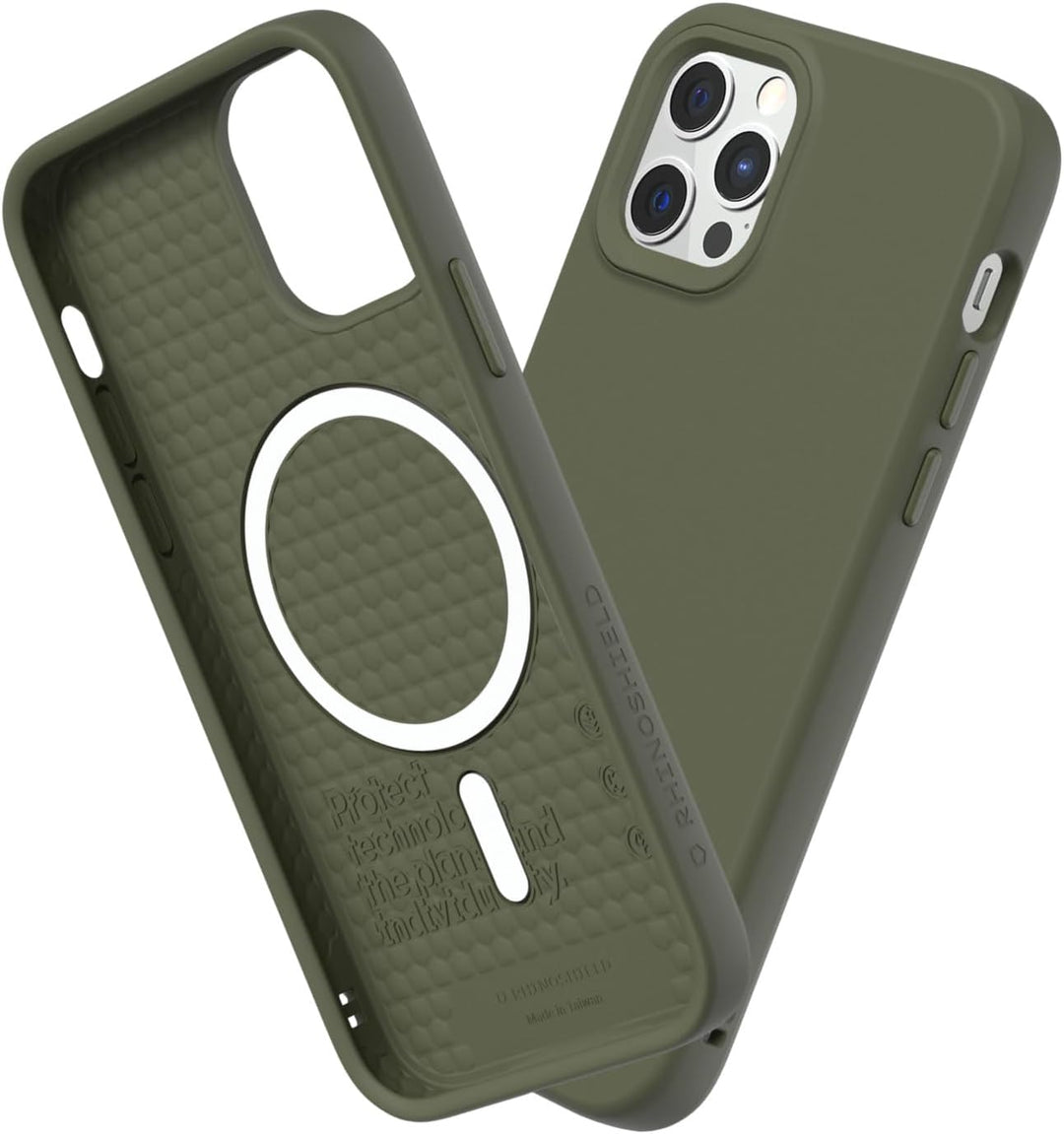 RhinoShield Case kompatibel mit [iPhone 12 Pro Max] | SolidSuit - MagSafe-kompatibel -Stossdämpfende