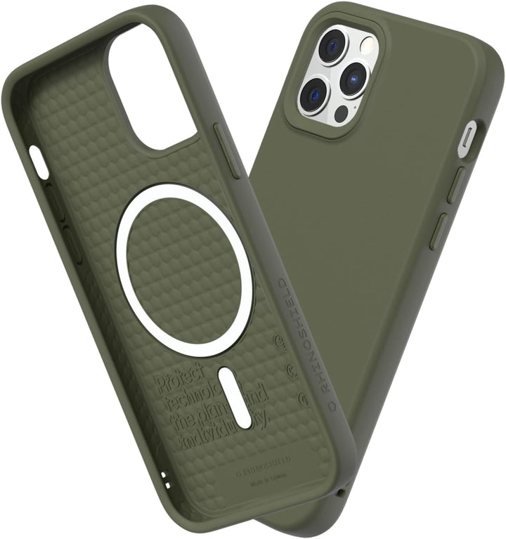 RhinoShield Case kompatibel mit [iPhone 12 Pro Max] | SolidSuit - MagSafe-kompatibel -Stossdämpfende