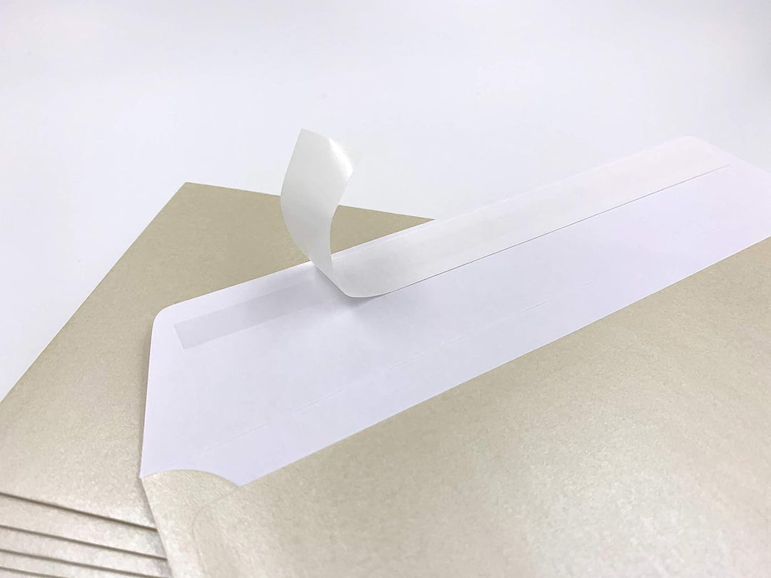 umschlag-discount – perlmuttfarbene Briefumschläge ohne Sichtfenster für hochwertige Sendungen, Einl