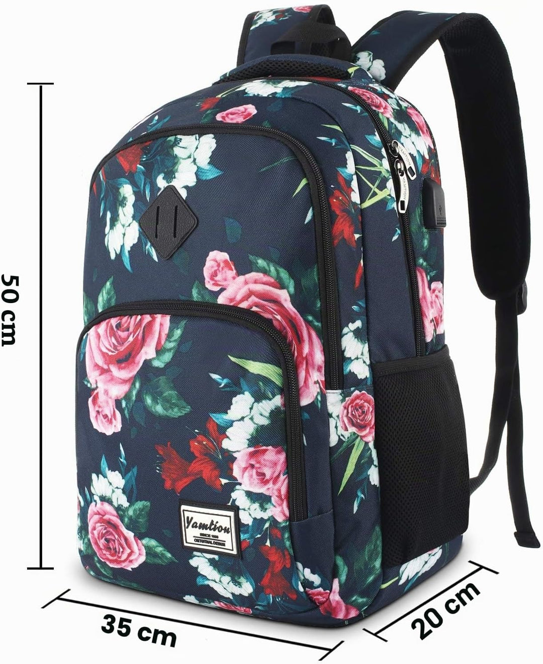 YAMTION Rucksack Damen,Schulrucksack Mädchen Teenager Tagesrucksack Frauen mit Laptopfach für Schule