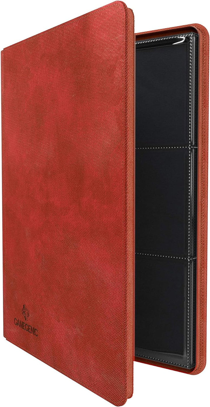 Gamegenic Zip-Up Album (18-Pocket), Red, Medium, Red