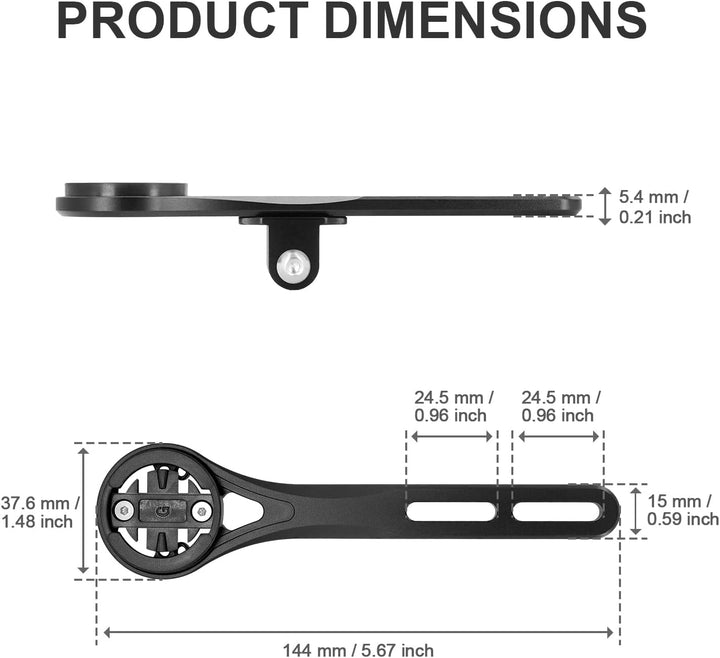 Fahrrad Halterung für Aero Lenker,Aero Integrated Handlebar Out Front Combo Mount Kompatibel mit Gar