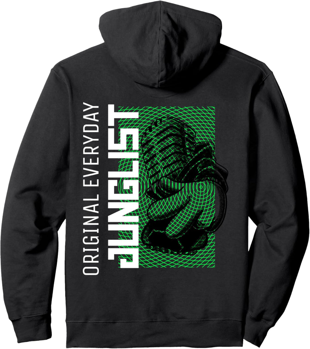 Junglist 90's Drum And Bass DJ 174 BPM DnB Music Rave Pullover Hoodie