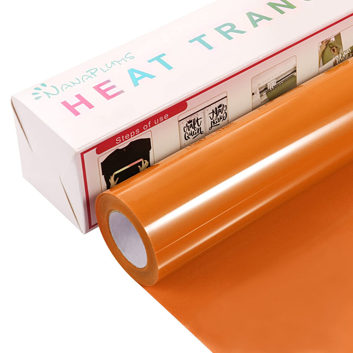 NANAPLUMS Plotterfolie Textil, 30.5cm×4m Flexfolie Plotter Textil, Bügelfolie für Textilien Transfer