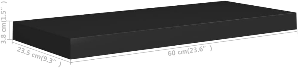 FIRBNUS Floating Wall Shelf 60x23,5x3,8 cm 4 STK. Hängeregal Regale Schweberegal Wandregale Regalbod