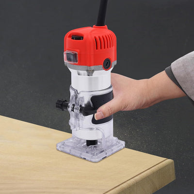 800W Oberfräse 30000U/Min kantenfräse 6 Variable Geschwindigkeiten Holz Trimmer 220V Holzfräse Geeig