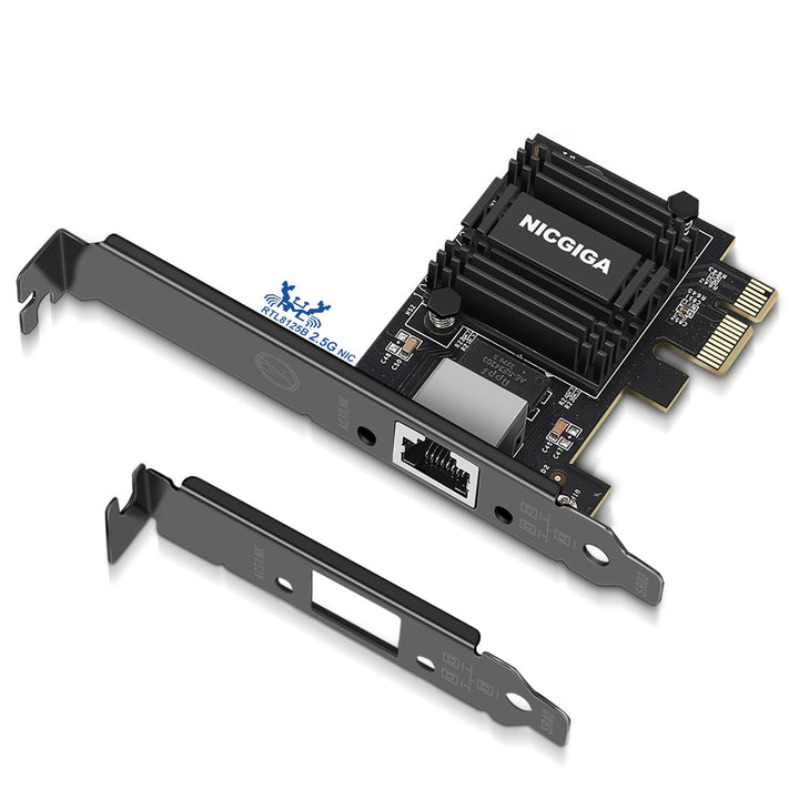 NICGIGA 2.5G Base-T PCIe Netzwerkadapter, Realtek RTL8125B 2.5Gbps/1Gbps/100Mbps PCI Express Gigabit