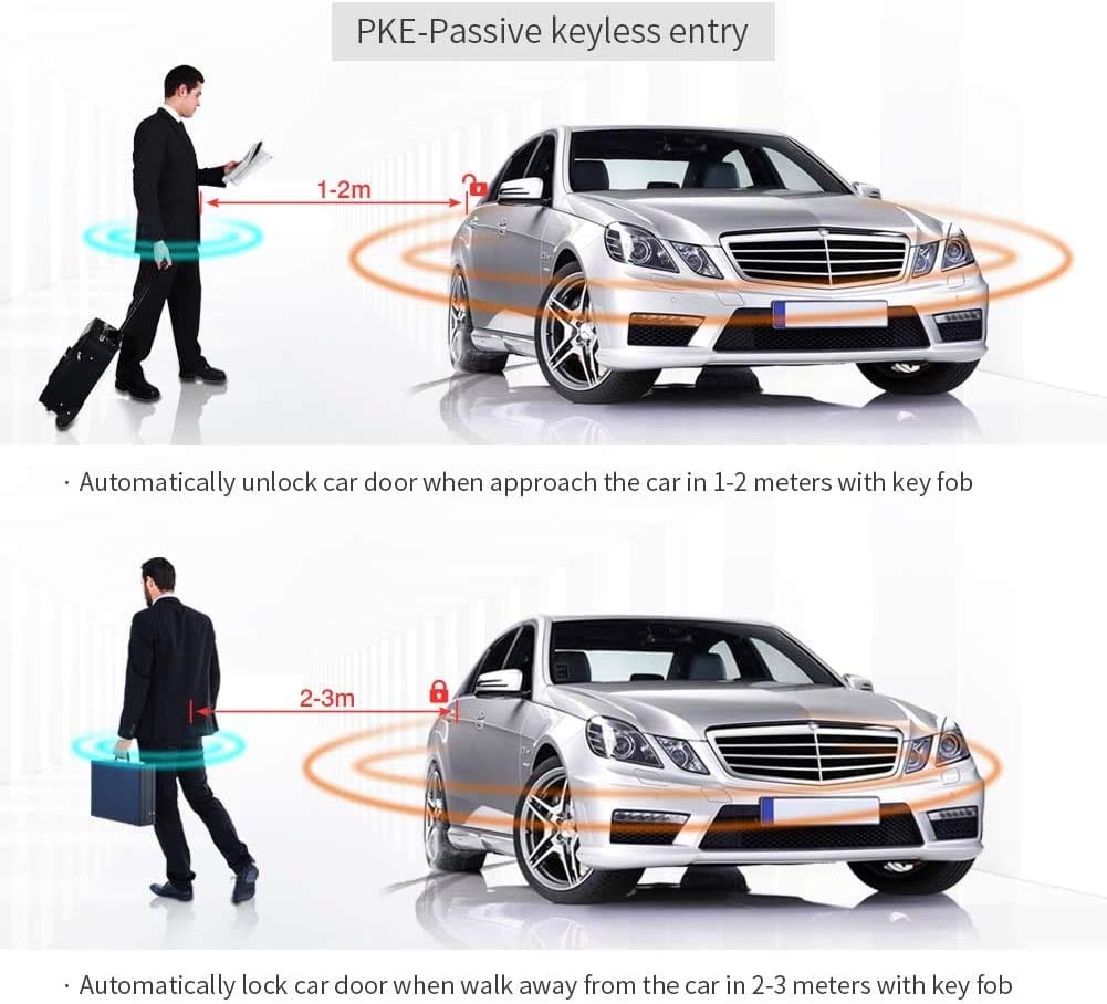 EasyGuard Smart RFID PKE Auto Alarm System Passive Keyless Entry Auto Engine Start Push Button Start