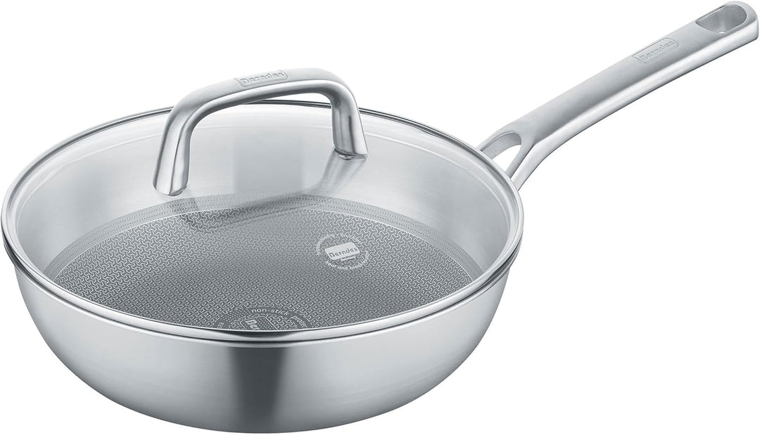 Berndes Wok Tricion Resist 26 cm, Wokpfanne mit Deckel 3,4 l Volumen, für alle Herdarten inkl. Induk
