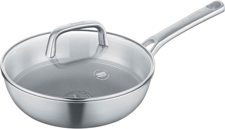 Berndes Wok Tricion Resist 26 cm, Wokpfanne mit Deckel 3,4 l Volumen, für alle Herdarten inkl. Induk