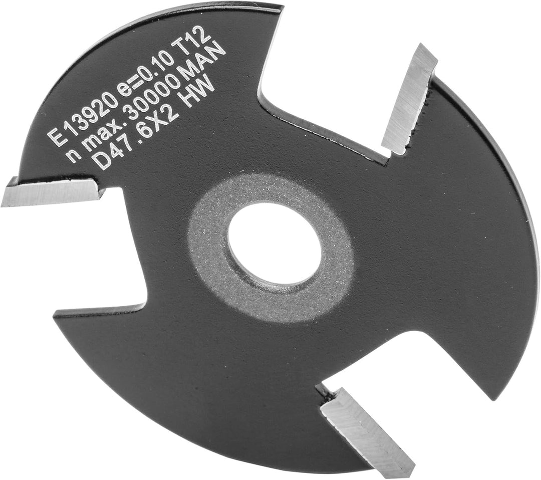 ENT 13920 Scheibennutfräser HW, Schaft (S) 8 mm, Durchmesser (D) 47,6 mm, NL 2 mm, Z3 D=47,6 / NL=2,