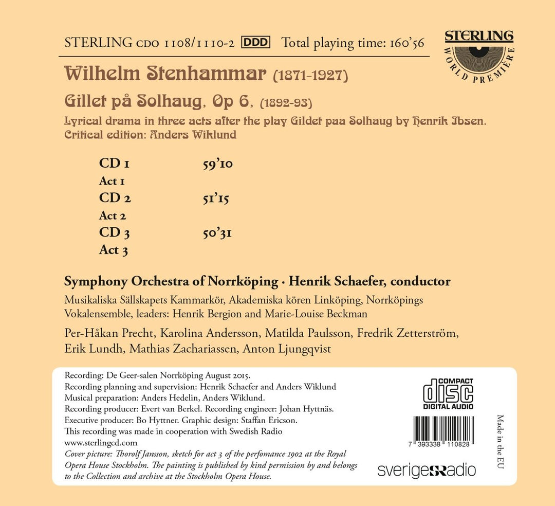Gillet par Solhaug, Audio-CD