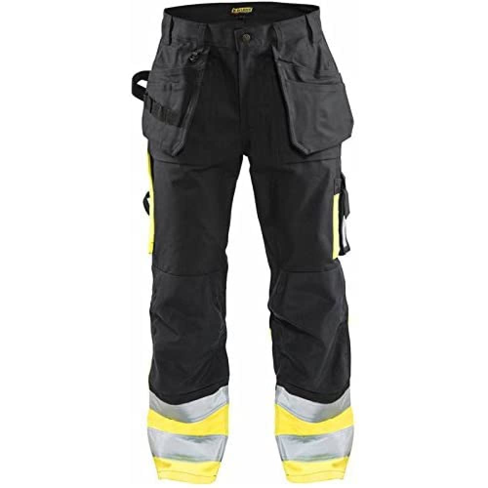 Blaklader 15291370 Hose mit hoher Sichtbarkeit, Schwarz/Gelb, grootte C54 Black / Yellow C54, Black