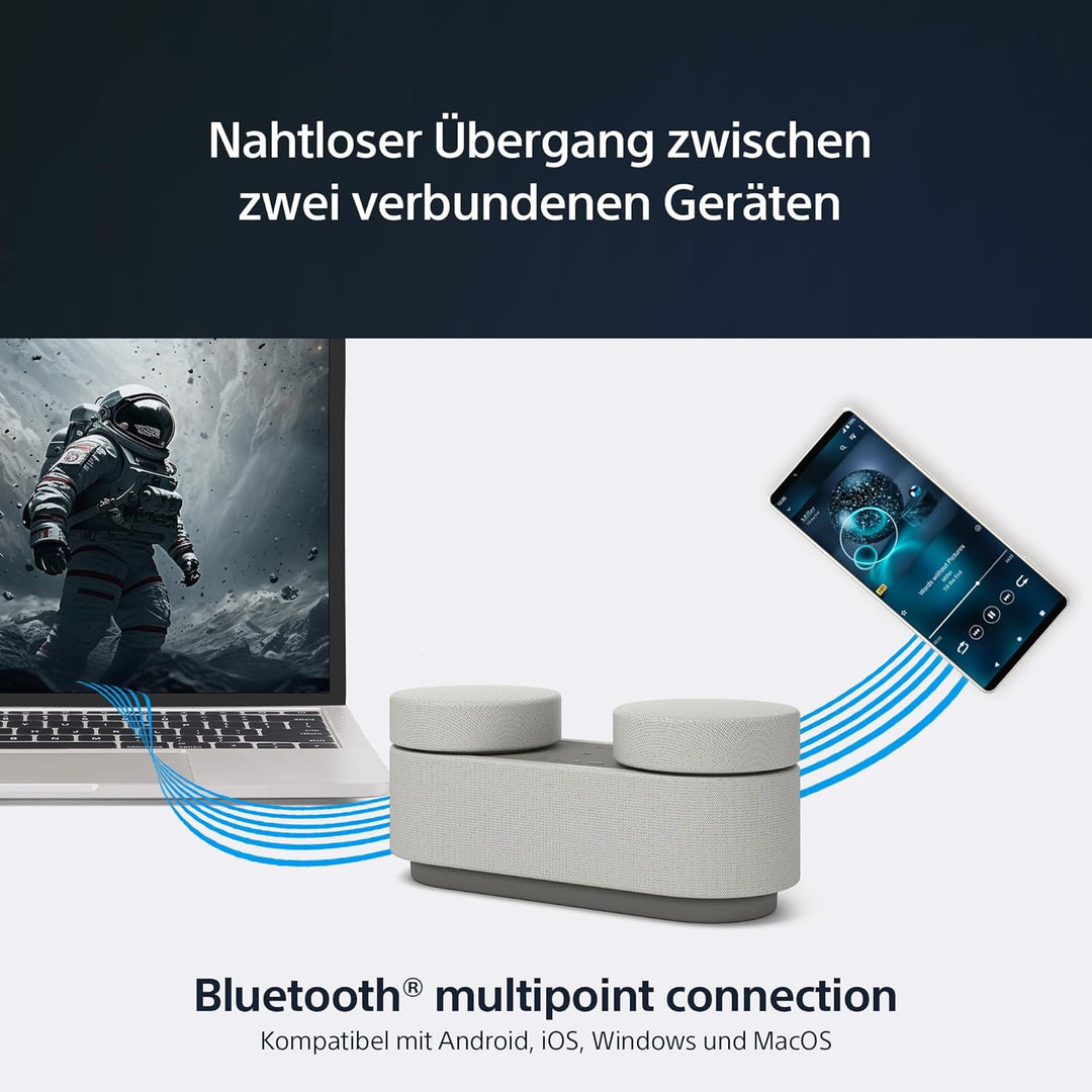 Sony HT-AX7 tragbares Heimkinosystem - Kinosound überall mit 360° Raumklang - Bis zu 30 Stunden Akku