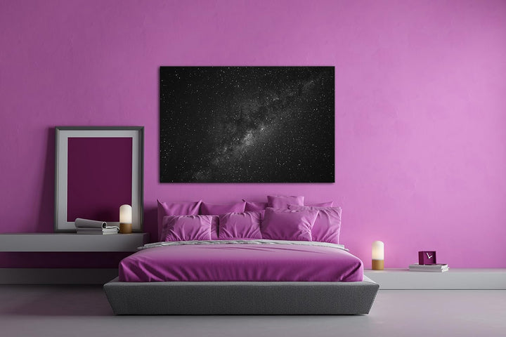 deyoli Aufnahme der Milchstrasse Effekt: Schwarz/Weiss Format: 80x60 als Leinwand, Motiv fertig gera