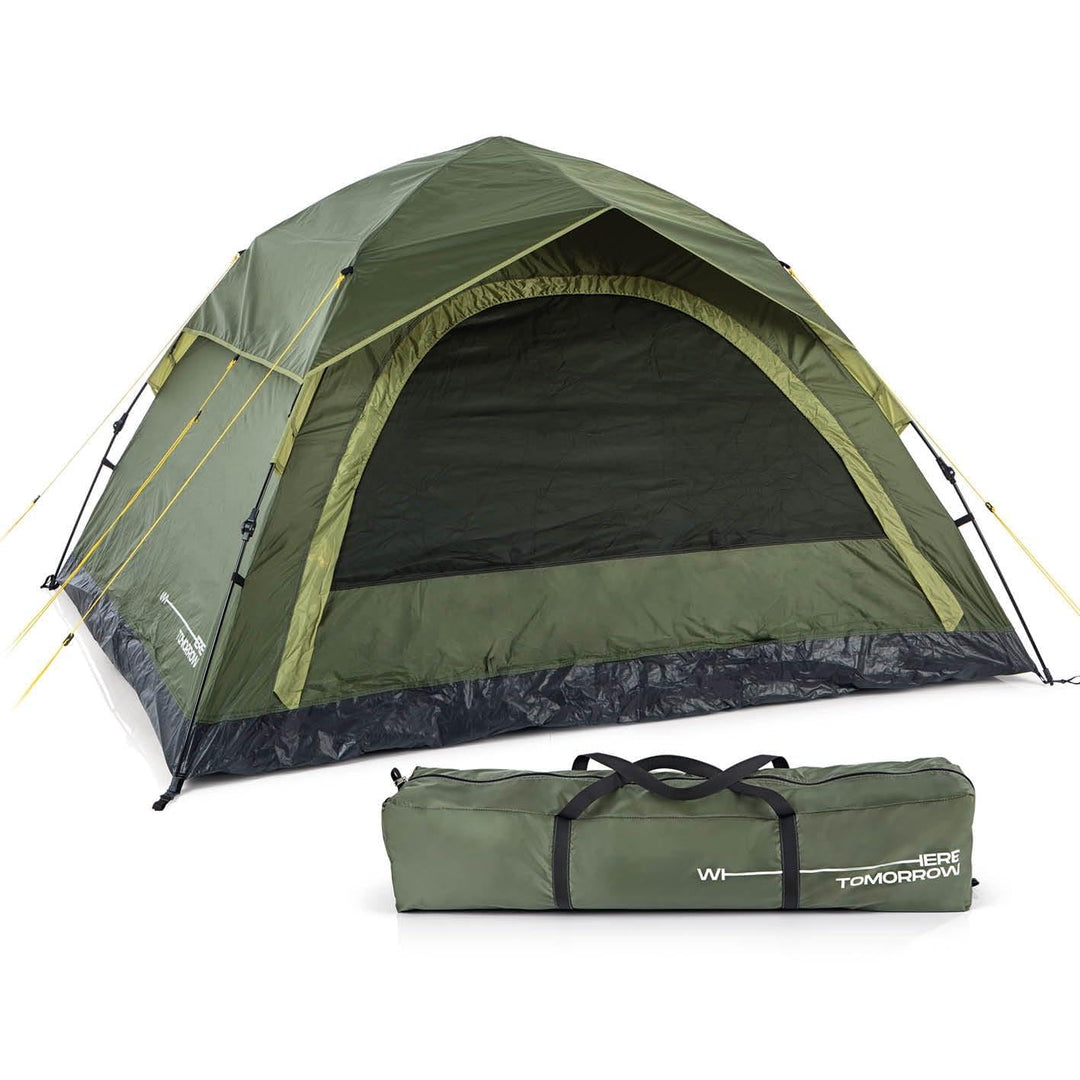 Lumaland Camping Zelt | Leichtes Pop Up Wurfzelt | 2-4 Personen Kuppelzelt | Trekking &amp; Festival Igl