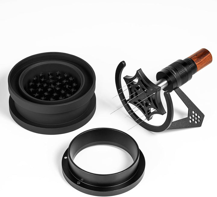 IKAPE Mantis WDT Distribution Tool, 51MM Espresso Rührer Distribution Tool für Barista - 8 Nadel Esp