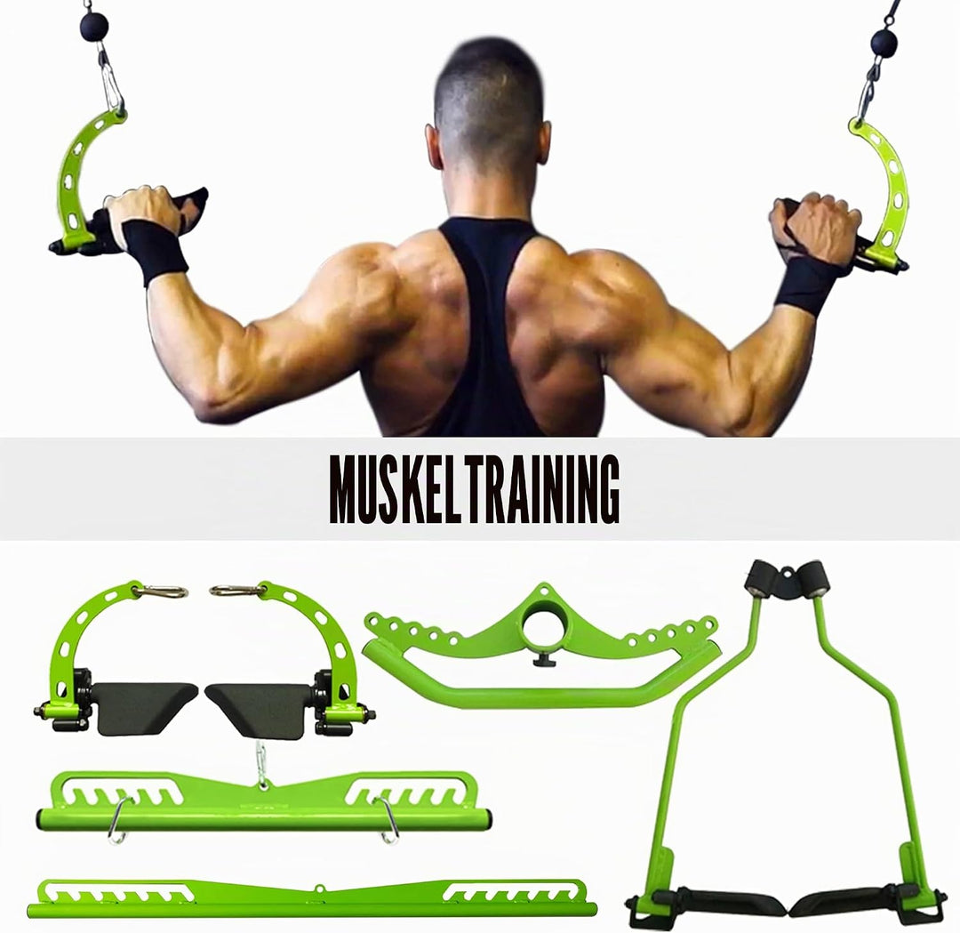 KORIKAHM Home Gym Fitness Spreizstange Multi-Grip Breit Latzugstange Neutral Grip Griff Latzugaufsät