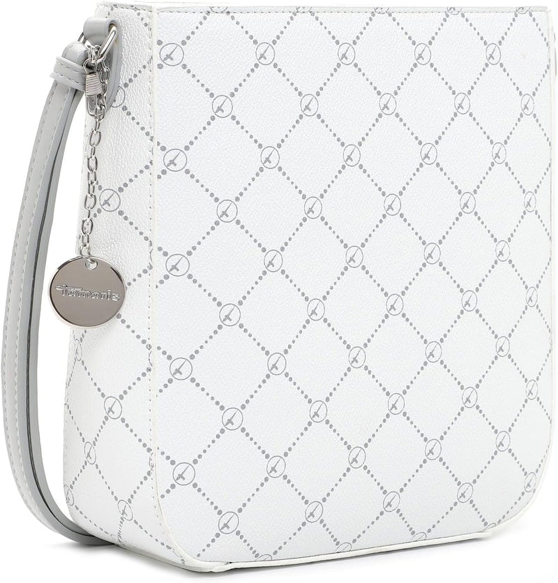 Tamaris Umhängetasche TAS Anastasia 30103 Damen Handtaschen Karo Einheitsgrösse White/Grey 308, Einh