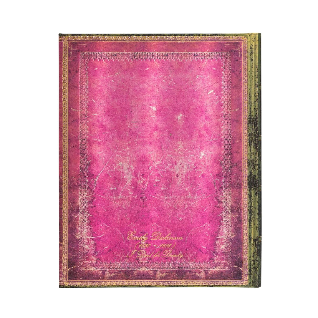 Hardcover Notizbuch Emily Dickinson, I Died for Beauty Ultra Unliniert: Hardcover, Wrap Closure, 120