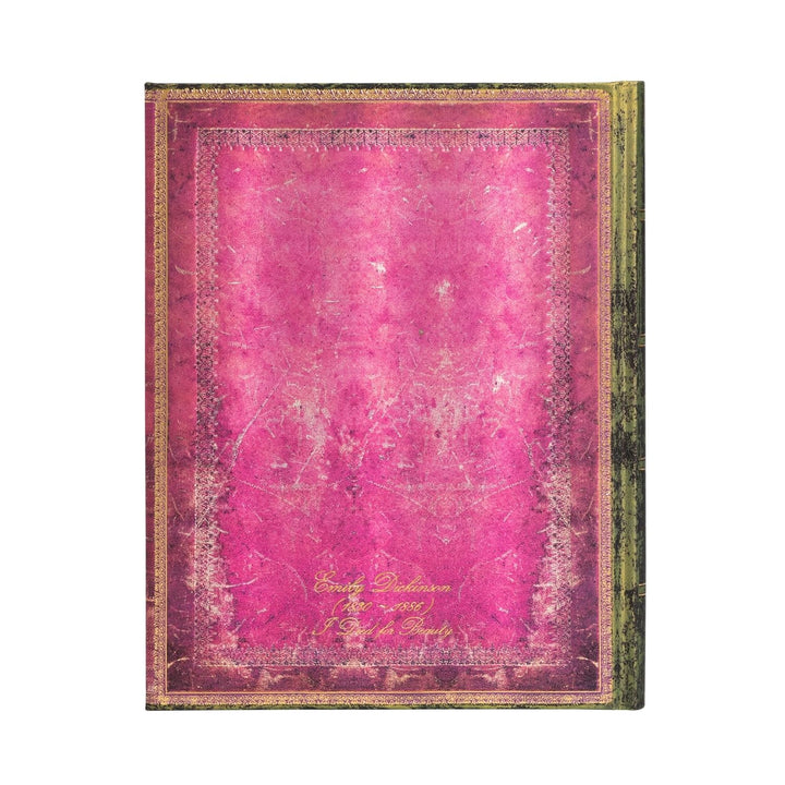 Hardcover Notizbuch Emily Dickinson, I Died for Beauty Ultra Unliniert: Hardcover, Wrap Closure, 120