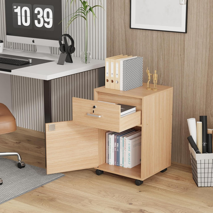 Kleiner mobiler Aktenschrank, Heimbüro, unter Schreibtischschubladen, Aktenaufbewahrung, Bürosockel,