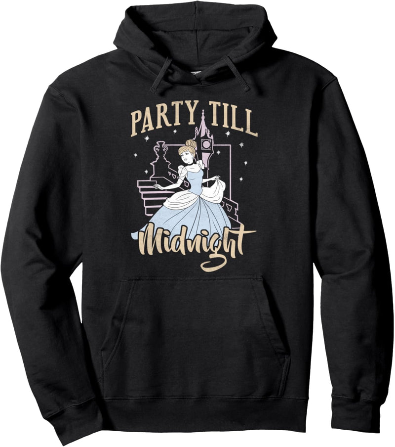 Disney Cinderella Party Till Midnight Cartoon Portrait Pullover Hoodie