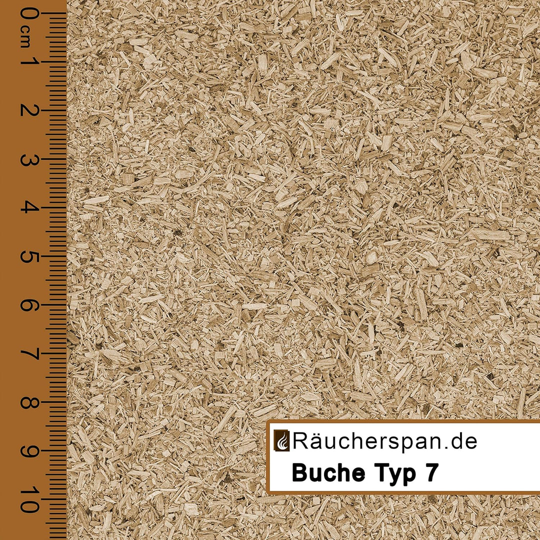 Räucherspäne Räuchermehl Buche Typ 7 mit Wacholder Spangrösse 1-3mm für Räucherofen Räucherbox Smoke