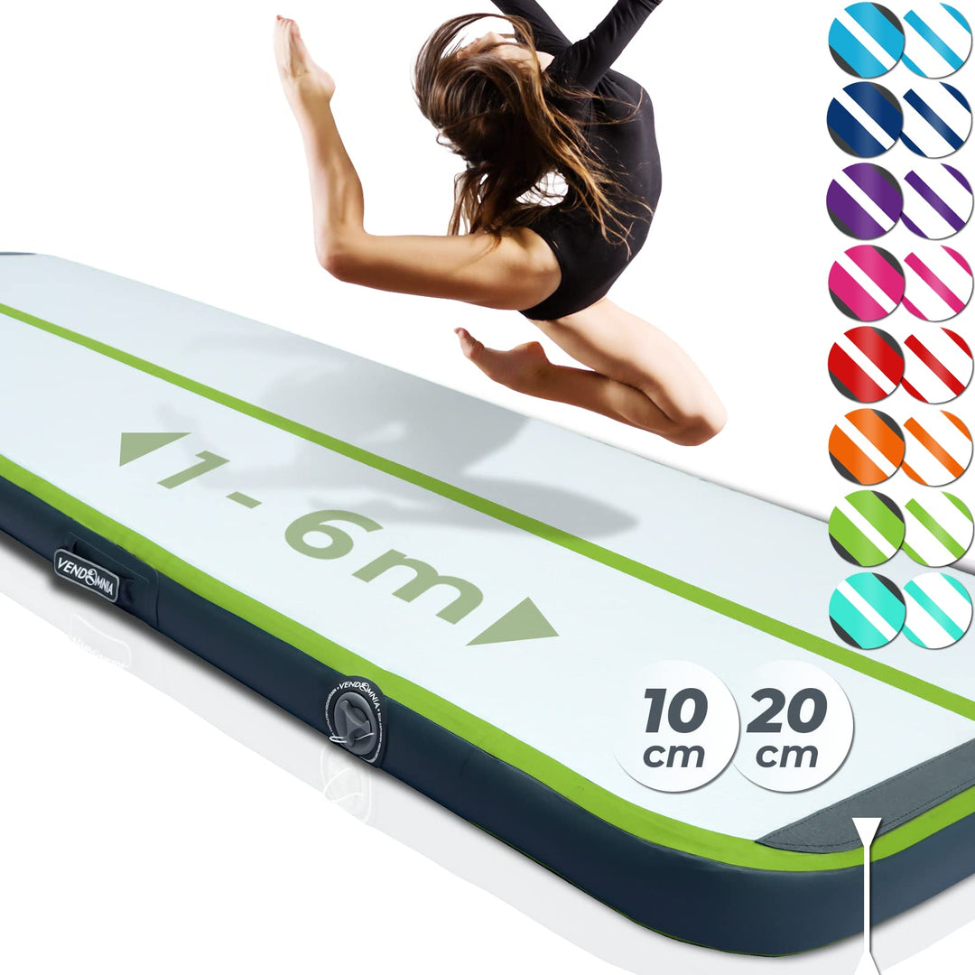 AIR Tracking TRACK Matte - aufblasbar Airtrack Tumbling Matte 10cm - 20cm hoch mit elektrischer Pump