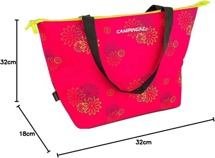 Campingaz 2000013686 Kühltasche, rosa daisy faltbar, 15 Liter (36.5 x 18 x 32 cm)