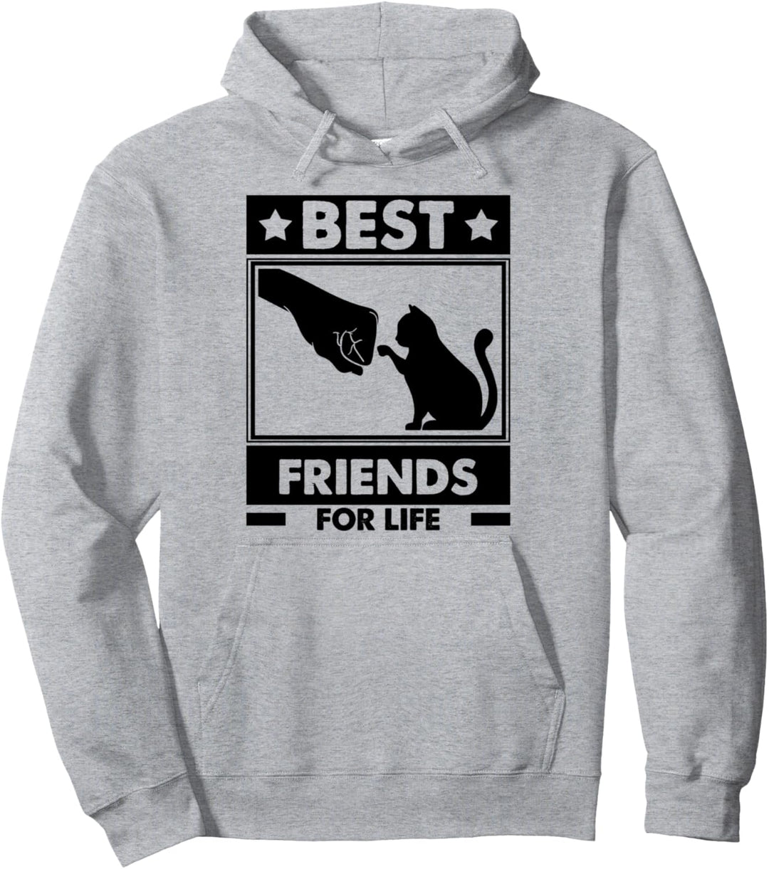 Katzen Beste Freunde fürs Leben Katze Bester Freund Katze Pullover Hoodie