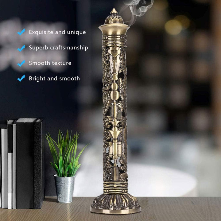 Sxhlseller Vertikaler Weihrauchbrenner, Weihrauchbrenner Tone Dragon Phoenix Relief Einfach Schön fü