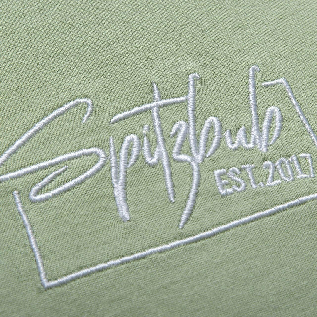 Spitzbub Herren T-Shirt Shirt mit Print oder Stick Street-Design M Grün, M Grün