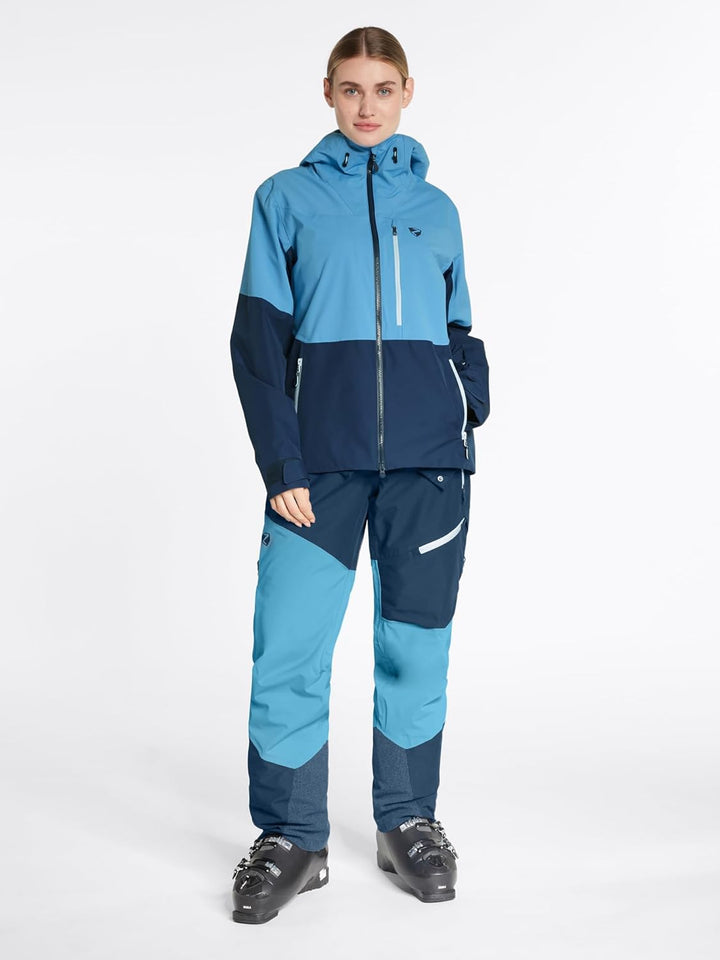 Ziener Damen Turis Ski-Jacke/Freeride | sympatex, PFC frei, Wolle (1er Pack), 36 hale navy