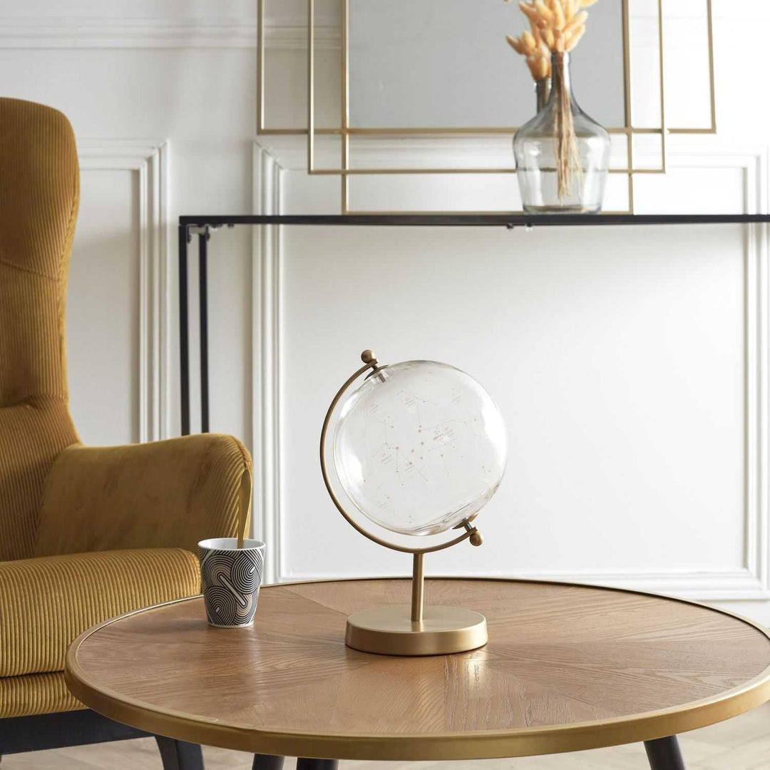 HOME DECO FACTORY, HD0093, Decorative Glass Globe with Constellations, elegant Decorative Object for