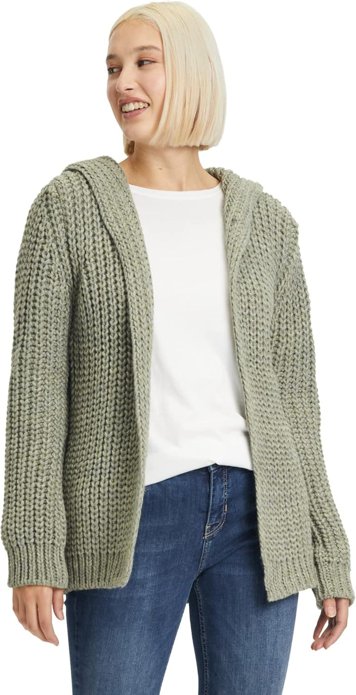 Cartoon Damen Strick-Cardigan mit Kapuze 42 Four Leaf Clover, 42 Four Leaf Clover
