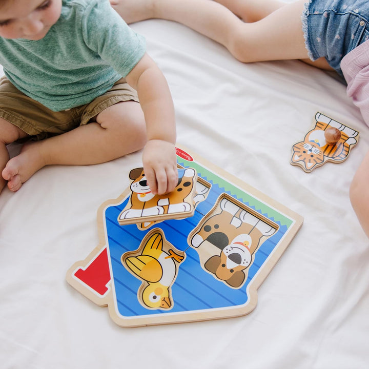 Melissa and Doug 2055 - Haustiere Steckpuzzle Jumbo