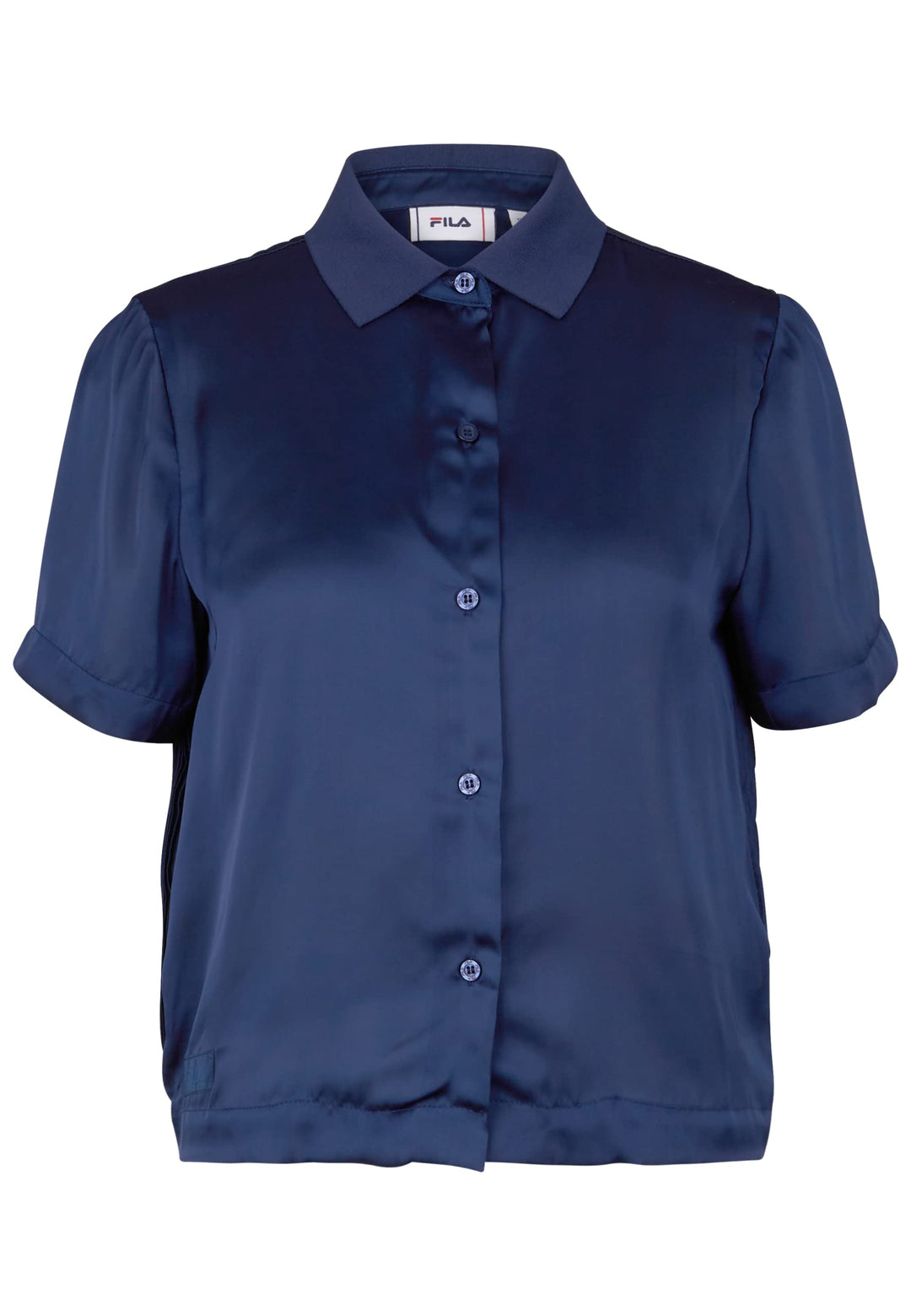 FILA Damen Timisoara with Pleated Back T-Shirt XS Medieval Blue, XS Medieval Blue