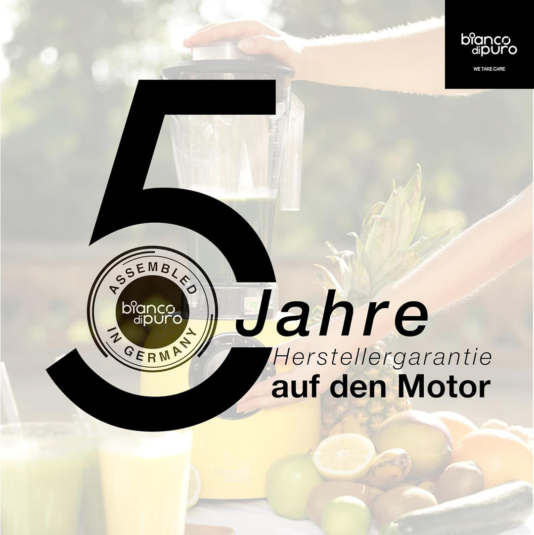 Hochleistungsmixer Verde Smoothie Maker 1400 Watt bis 32.000 U/Min - iPMS - 3 Mixprogramme - 2 Liter
