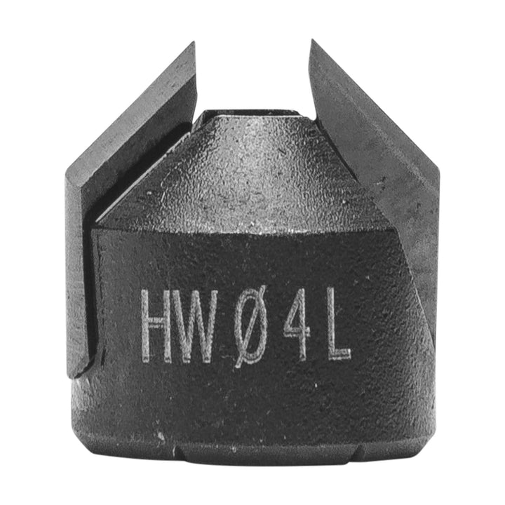 ENT 23300 Aufsteckversenker HW, Durchmesser (d) 4 mm, D 15,5 mm, E 45°, Links d=4 / D=15,5 / E=45°,