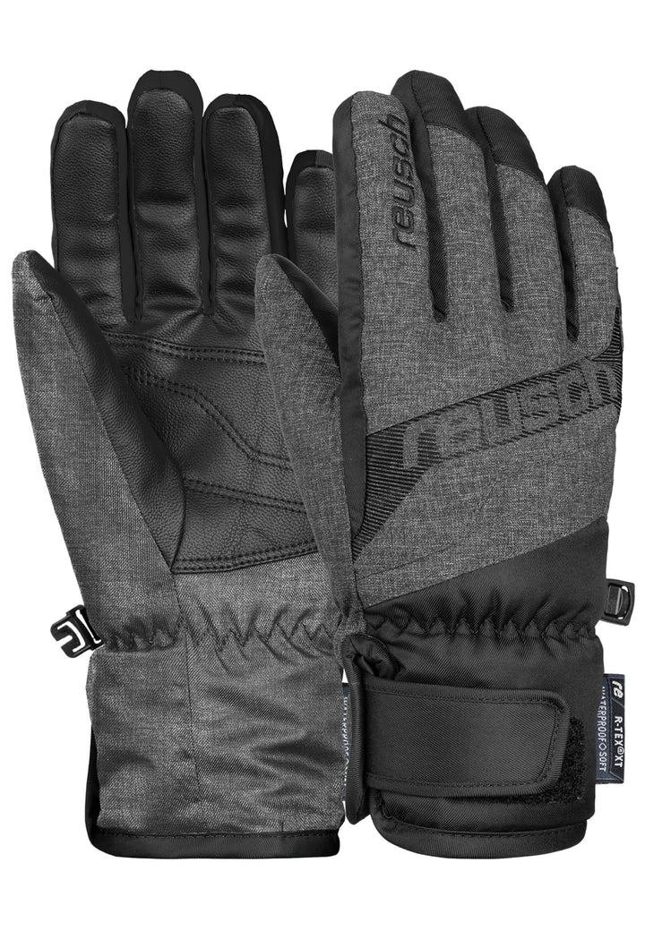 Reusch Kinder Dario R-tex Xt Handschuhe 4.5 black / black melange, 4.5 black / black melange