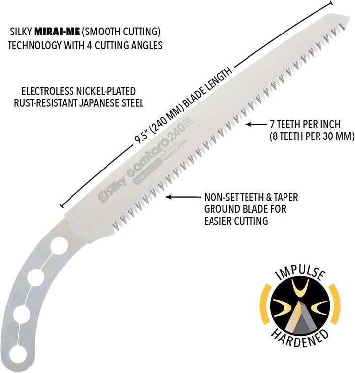 Ersatzblatt für Silky Gomtaro 240mm, grobe Verzahnung 240mm Ersatzblatt, Grob, 240mm Ersatzblatt, Gr