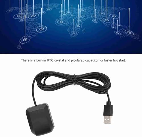 VK-162 G-Mouse USB-GPS-Dongle, 72-Kanal-Navigationsmodul mit Hochpräzisem TCXO, RTC-Kristall für Ear