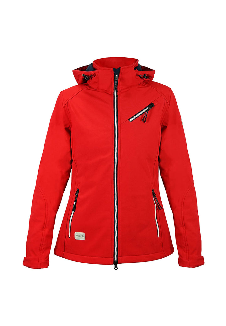 MADSea Damen Softshelljacke Funktionsjacke 36 Rot, 36 Rot