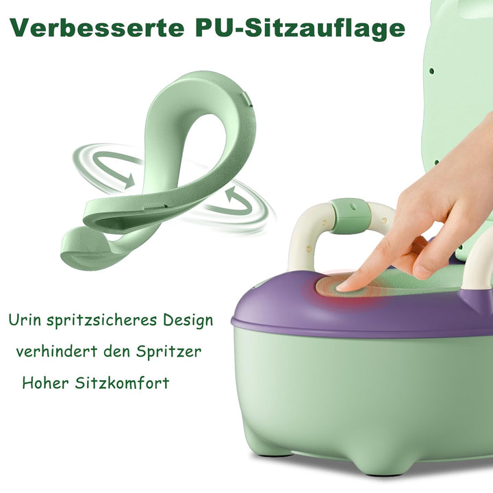 YRHome Töpfchen Kinder Babytopf WC/Klo Toiletten Training Frosch-Design Toilettentrainer Baby Kinder