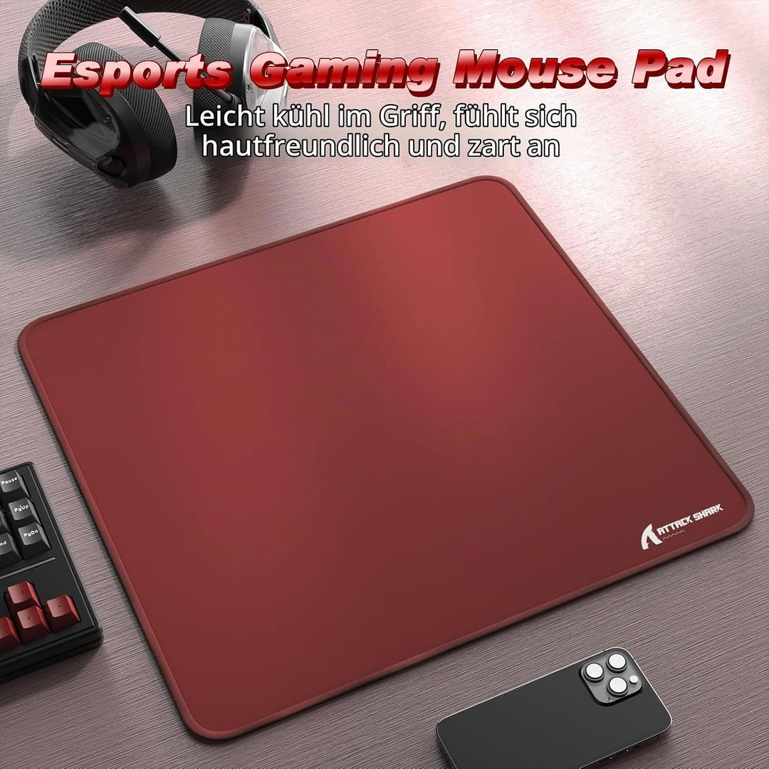 ATTACK SHARK CM02 Esports-Gaming-Mauspad Grosses, Feine sandähnliche Texturoberfläche, Wasserabweise
