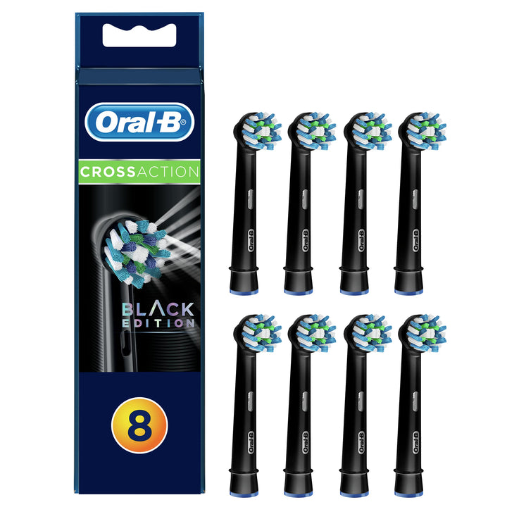 Oral-B CrossAction Ersatz-Zahnbürstenköpfe für elektrische Zahnbürste, abgewinkelte Borsten für bis
