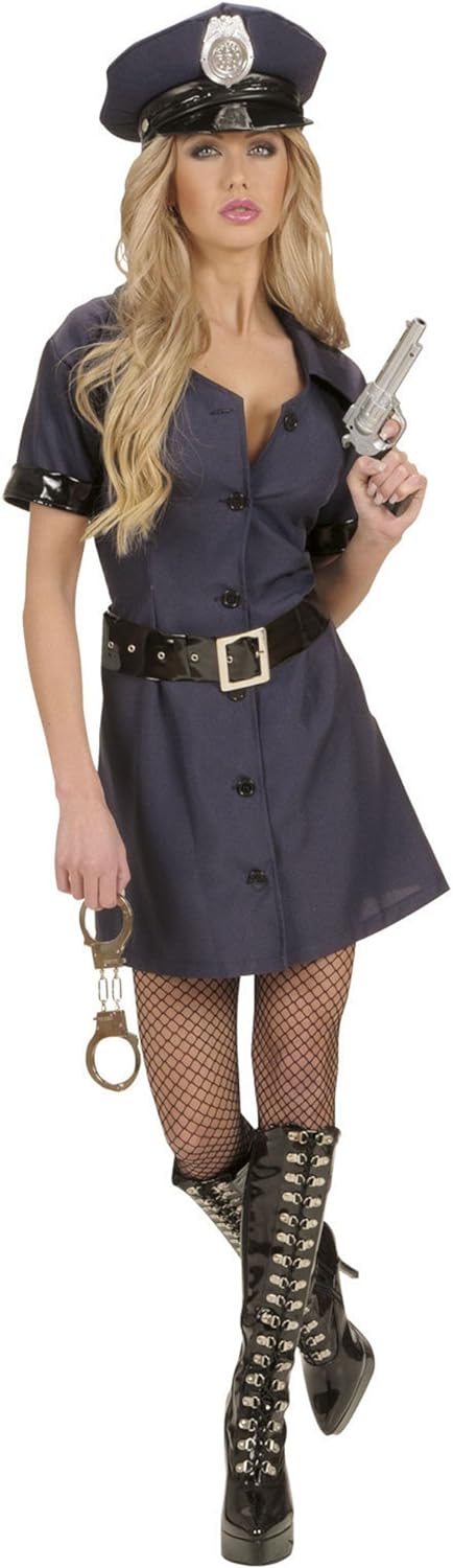 "POLICE OFFICER" (dress, belt, hat) - (XL), XL