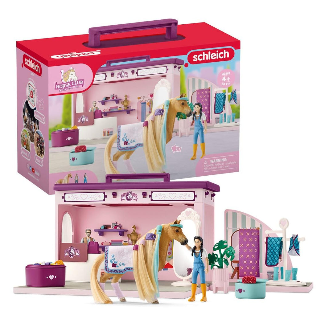 schleich 42587 Pop-Up Boutique , für Kinder ab 4+ Jahren, HORSE CLUB Sofia's Beauties - Spielset